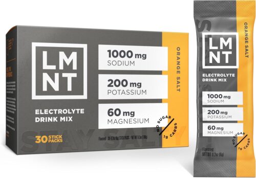 LMNT Zero Sugar Electrolytes - Orange Salt | Drink Mix | 30-Count