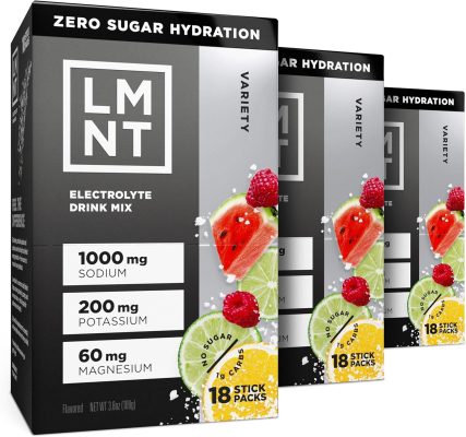 LMNT Zero Sugar Electrolytes Variety Pack Bundle Drink Mix 54 Count wholesale