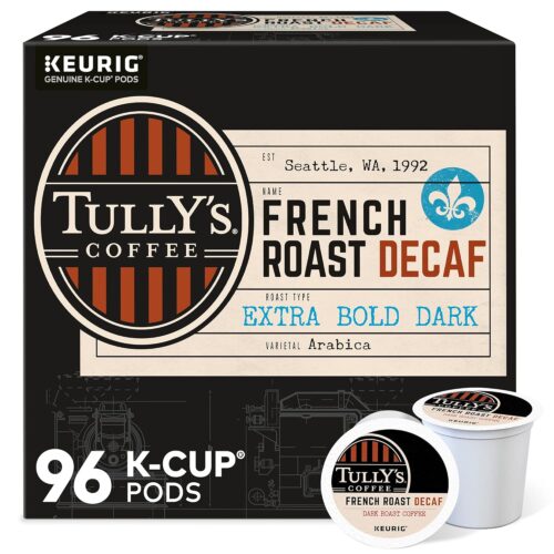 Tully's Coffee French Roast Decaf 96 Count