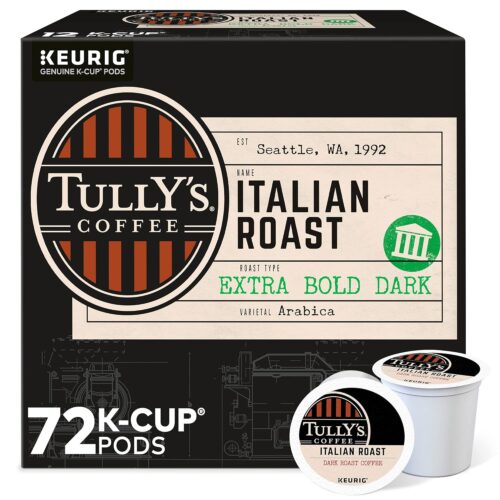 Tully's Coffee Italian Roast 72 Count