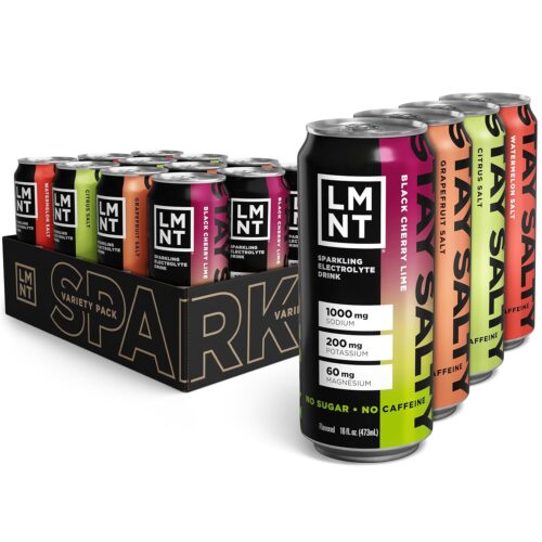 LMNT Sparkling Electrolyte Drink - Variety Pack | 12-Count