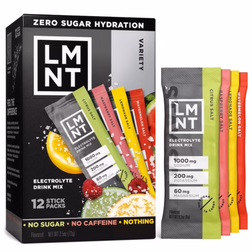 LMNT Zero Sugar Electrolytes - Variety Pack | Drink Mix | 12-Count