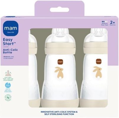 MAM Easy Start Anti-Colic Baby Bottles Stone 2m+ 3 × 260 ml wholesale