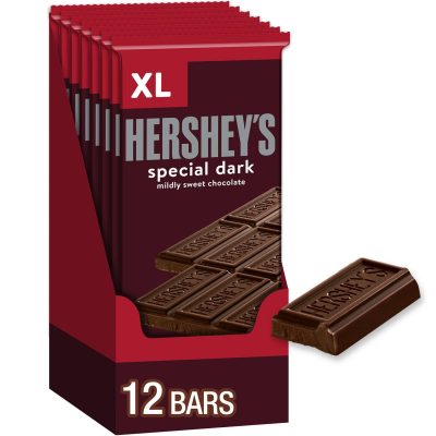 HERSHEY'S SPECIAL DARK Mildly Sweet Chocolate XL Candy Bars 4.25 oz 12 Count wholesale