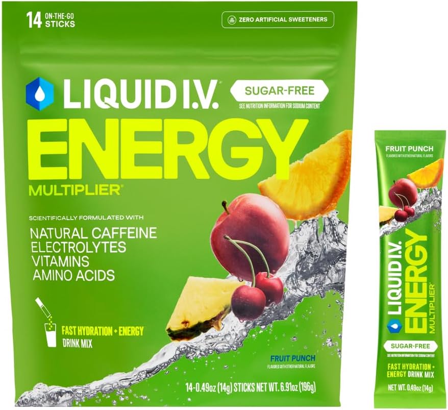Wholesale Liquid I.V. Sugar-Free Energy Fruit Punch 14 ct
