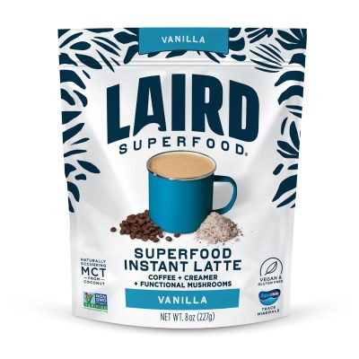 Laird Superfood Vanilla Instant Latte 8 oz. Bag wholesale