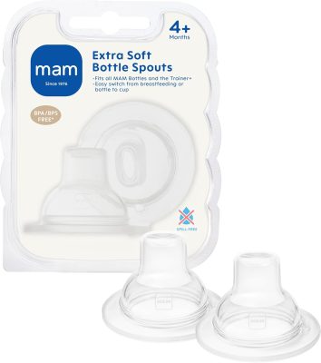 MAM Extra Soft Bottle Spouts 4m+ 2 Pack wholesale