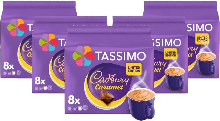 Tassimo Cadbury Caramel Hot Chocolate Pods (Pack of 5, Total 40 Drinks) wholesale