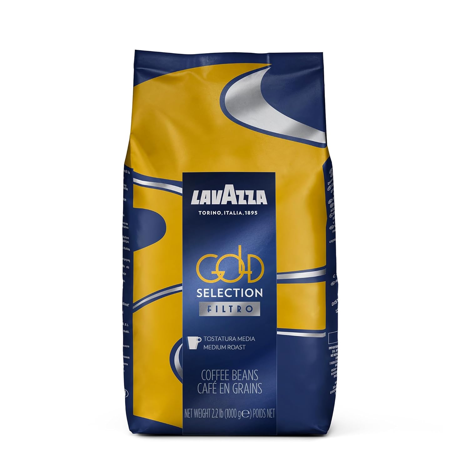 Lavazza Gold Selection Filtro Whole Bean Coffee, 2.2 lb / 1 kg