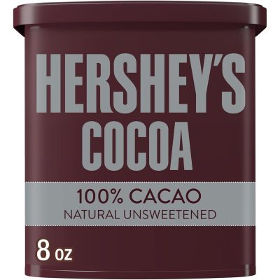 HERSHEY'S Natural Unsweetened Cocoa Powder Can 8 oz wholesale