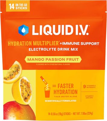Liquid I.V. Hydration Multiplier +Immune Support Mango Passionfruit Electrolyte Powder Drink Mix (14 Servings) wholesale