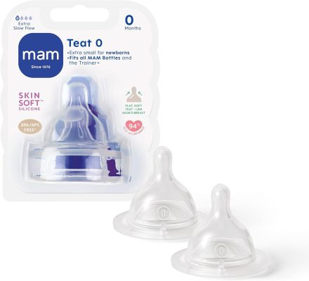 MAM Teats Size 0 2 Pack Extra-Slow Flow wholesale