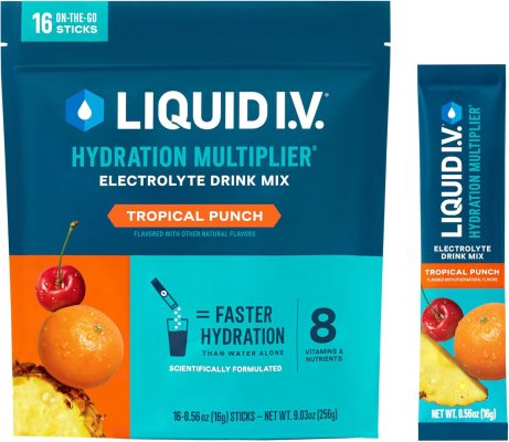 Liquid I.V. Hydration Multiplier Tropical Punch Electrolyte Powder Drink Mix (16 Servings) wholesale