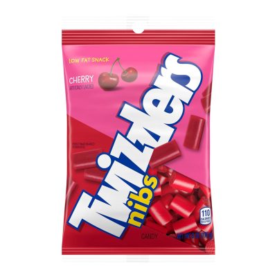 TWIZZLERS NIBS Cherry Flavored Licorice Style Chewy Candy Bags 6 oz (12 Count) wholesale