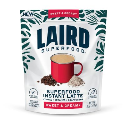 Laird Superfood Instant Latte 100% Arabica Coffee Sweet & Creamy 8 oz. Bag wholesale