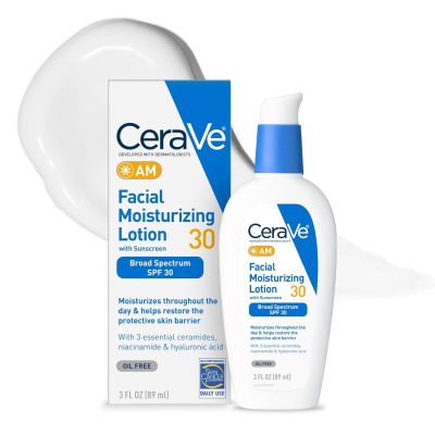 CeraVe AM Facial Moisturizing Lotion with SPF 30, 3 fl oz / 89 ml wholesale