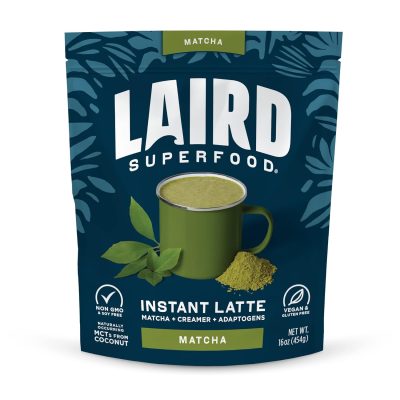 Laird Superfood Matcha Instant Latte 16 oz. Bag wholesale