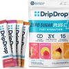 DripDrop Zero Sugar Electrolyte Drink Mix Variety Pack – Raspberry Lemonade, Watermelon, Tangerine & Tropical Punch – 8 Sticks