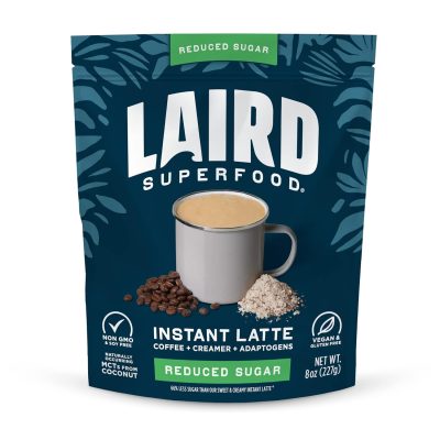 Laird Superfood Instant Latte 100% Arabica Coffee with Reduced Sugar 8 oz. Bag wholesale