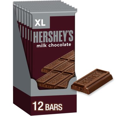 HERSHEY'S Milk Chocolate XL Candy Bars 4.4 oz 12 Count wholesale