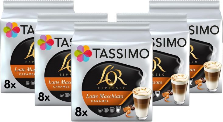 Tassimo L’OR Caramel Latte Macchiato Coffee Pods x8 (Pack of 5, Total 40 Drinks) wholesale