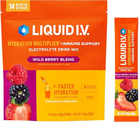 Liquid I.V. Hydration Multiplier +Immune Support Wild Berry Blend Electrolyte Powder Drink Mix (14 Servings) wholesale