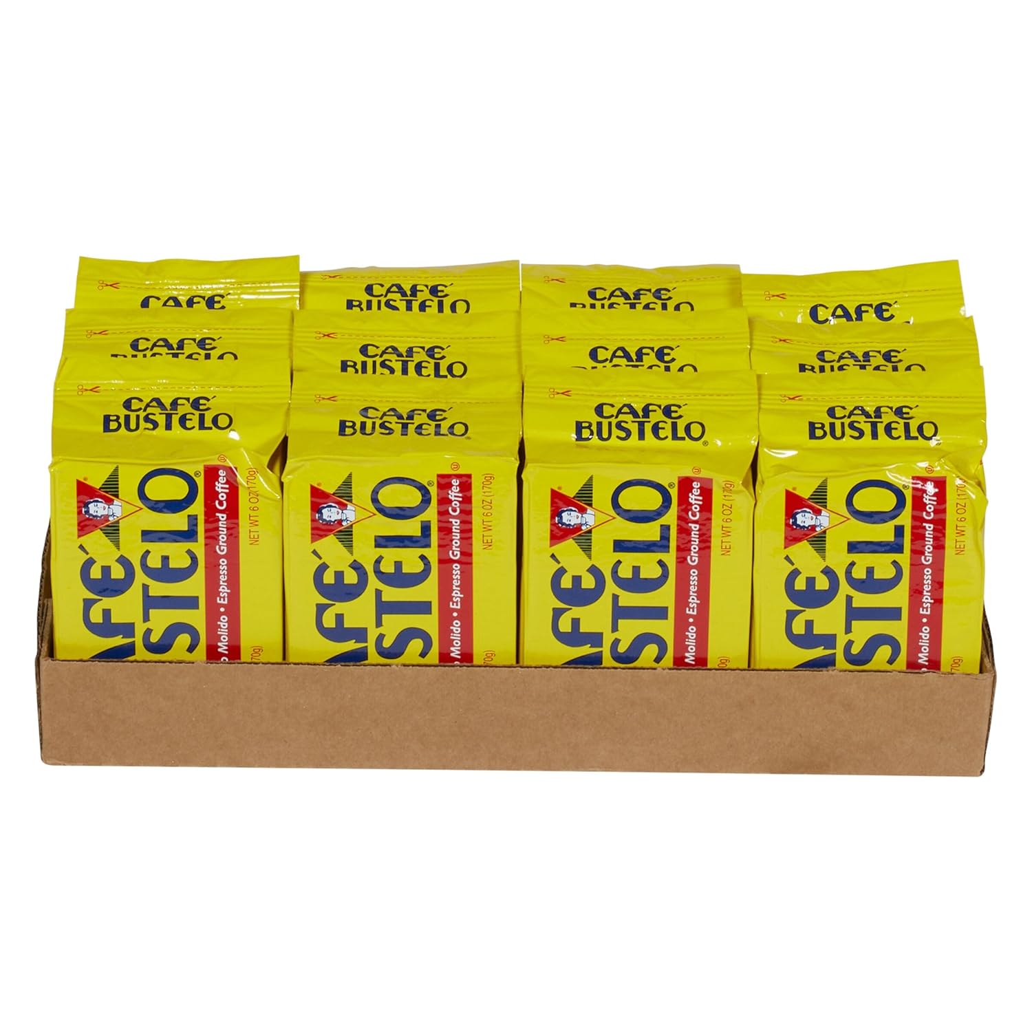 Wholesale Café Bustelo Espresso Ground Coffee Brick 12 Count