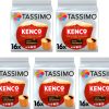 Tassimo Kenco Colombian Coffee Pods x16 (Pack of 5, Total 80 Drinks)