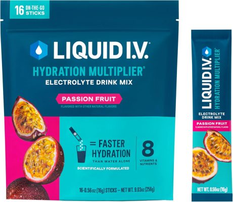 Liquid I.V. Hydration Multiplier Passion Fruit Electrolyte Powder Drink Mix (16 Servings) wholesale