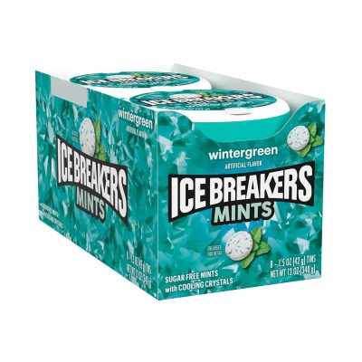 ICE BREAKERS Wintergreen Sugar Free Mints Tins 1.5 oz (8 Count) wholesale