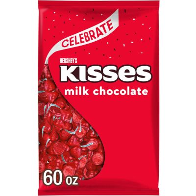 HERSHEY'S KISSES Milk Chocolate Candy Bulk Bag 60 oz wholesale