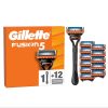 Gillette Fusion5 Men's Shaver, 1 Gillette Shaver, 12 Replacement Blades
