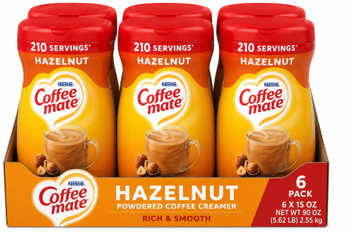 Coffee-mate Hazelnut Powdered Coffee Creamer 15 oz Pack of 6