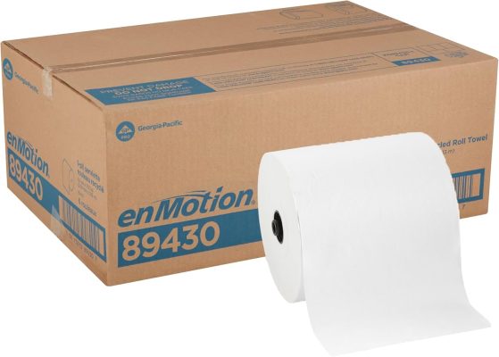 enMotion Georgia-Pacific (by GP PRO) 8" x 700 Linear Feet Recycled Paper Towel Roll, White, Model 89430, 6 Rolls Per Case wholesale