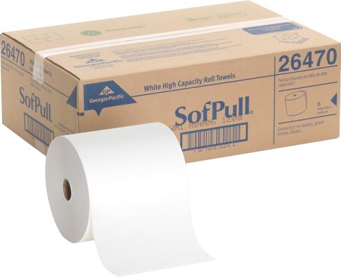 Georgia-Pacific SofPull 26470 Mechanical White Hardwound Roll Paper Towel 6 Rolls Per Case wholesale
