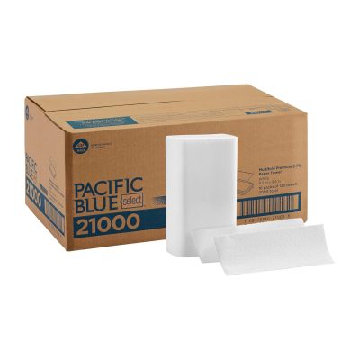 Pacific Blue Select Multifold Premium 2-Ply Paper Towels (Previously Branded Signature) by GP PRO (Georgia-Pacific), White, Model 21000, 125 Paper Towels Per Pack, 16 Packs Per Case wholesale