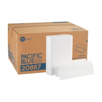 Georgia-Pacific BigFold Z White Premium C-Fold Replacement Paper Towels Model 20887 10.8" Length x 10.2" Width, 220 Towels Per Pack, 10 Packs Per Case wholesale