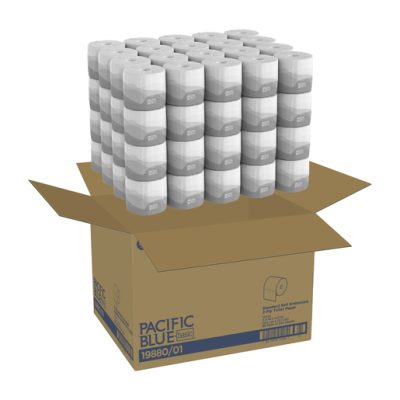 Georgia-Pacific Pacific Blue Basic 2-Ply Embossed Toilet Paper Model 19880/01 550 Sheets Per Roll 80 Rolls Per Case wholesale