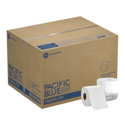 Georgia-Pacific Envision White 1-Ply Embossed Bathroom Tissue, Model 19881/01, 4.05" Length x 4" Width, 80 Rolls Per Case wholesale