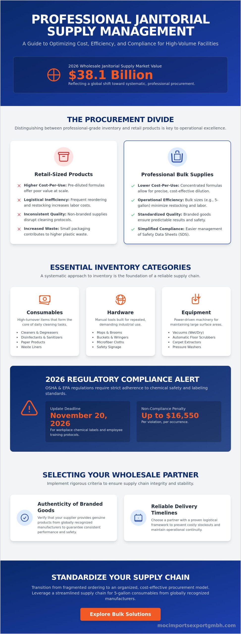 Janitorial Supplies: A Professional Reference for Bulk Procurement 2026