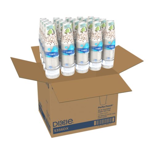 Dixie 16 Oz Hot Cups, Coffee Dreams Design, Model 5356DX, 500 Cups Per Carton
