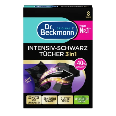 Dr. Beckmann Intensive Black Cloths 3-in-1 (8 Cloths) wholesale