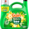 Gain Plus Liquid Laundry Detergent, Cleaner, Fresher, Now with Oxi, Original Scent, 170 fl oz, 129 Loads