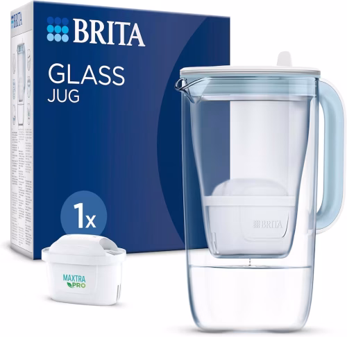 Wholesale BRITA Glass Water Filter Jug Light Blue 2.5L