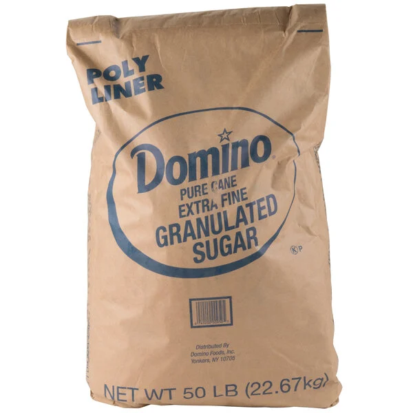 Wholesale Domino Pure Cane Extra Fine Granulated Sugar 50 lb