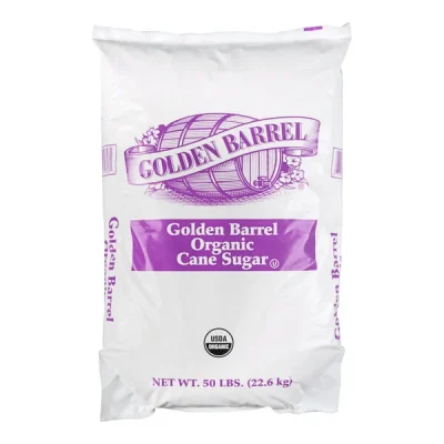 Golden Barrel Organic Cane Sugar 50 lb wholesale
