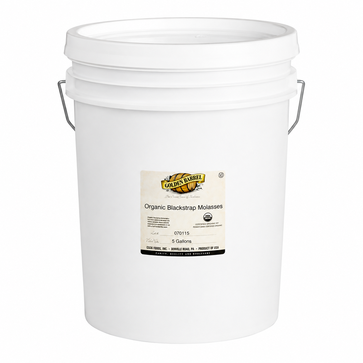 Wholesale Golden Barrel Organic Molasses 5 Gal
