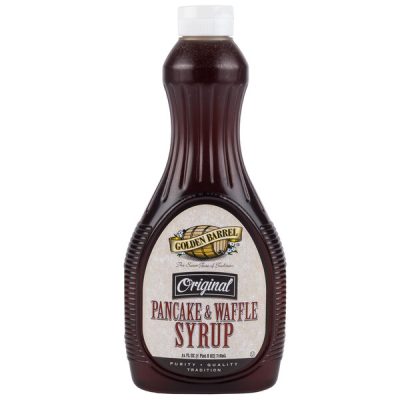 Golden Barrel Pancake and Waffle Syrup 24 fl. oz. Bottle - 12/Case wholesale