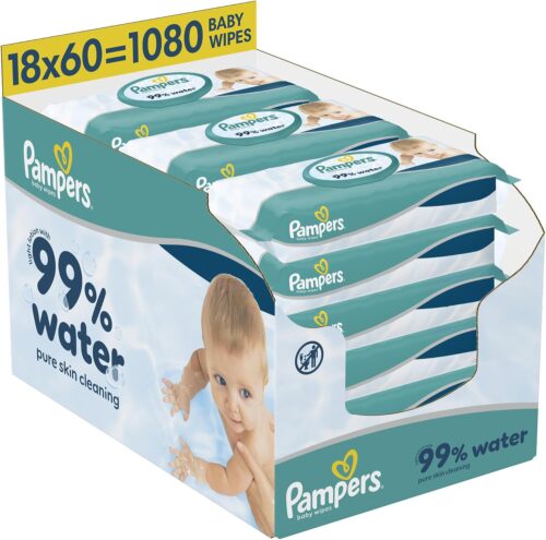 Wholesale Pampers 99% Water Baby Wipes 1080 Wipes