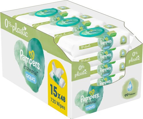 Wholesale Pampers Harmonie Aqua Wet Wipes 720 Wipes